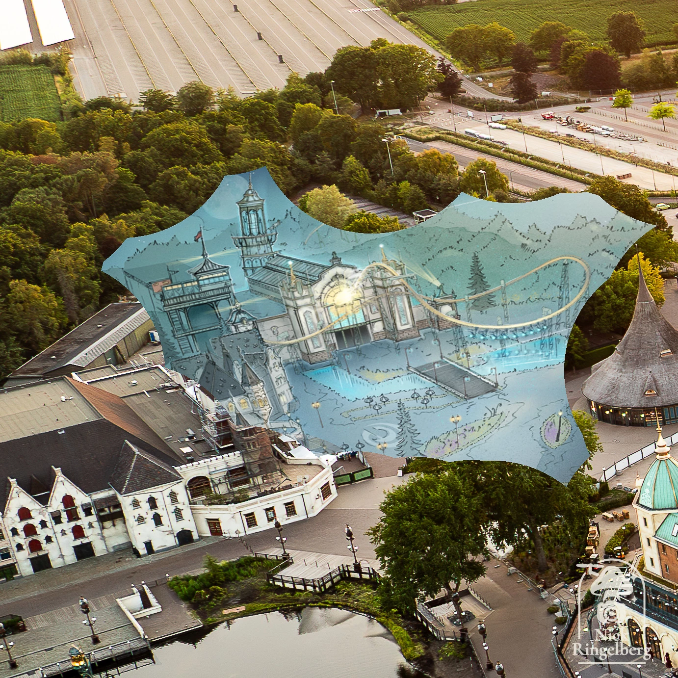 Missie Luminar ik heb een klein beetje lopen knippen en plakken om een idee te geven. Niet helemaal perfect, maar het gaat om het idee. #efteling #missieluminar #themeparks #luminar #bouwupdate