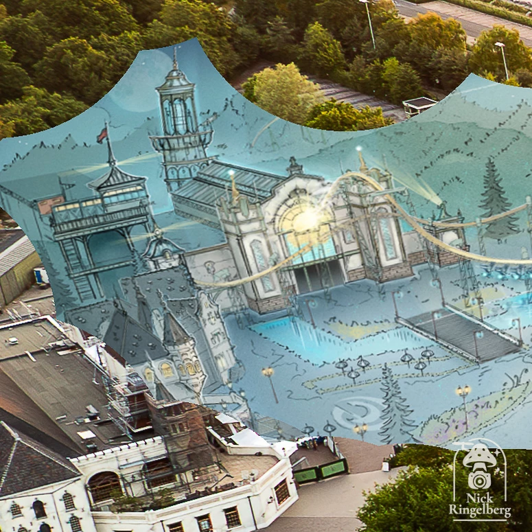 Missie Luminar ik heb een klein beetje lopen knippen en plakken om een idee te geven. Niet helemaal perfect, maar het gaat om het idee. #efteling #missieluminar #themeparks #luminar #bouwupdate
