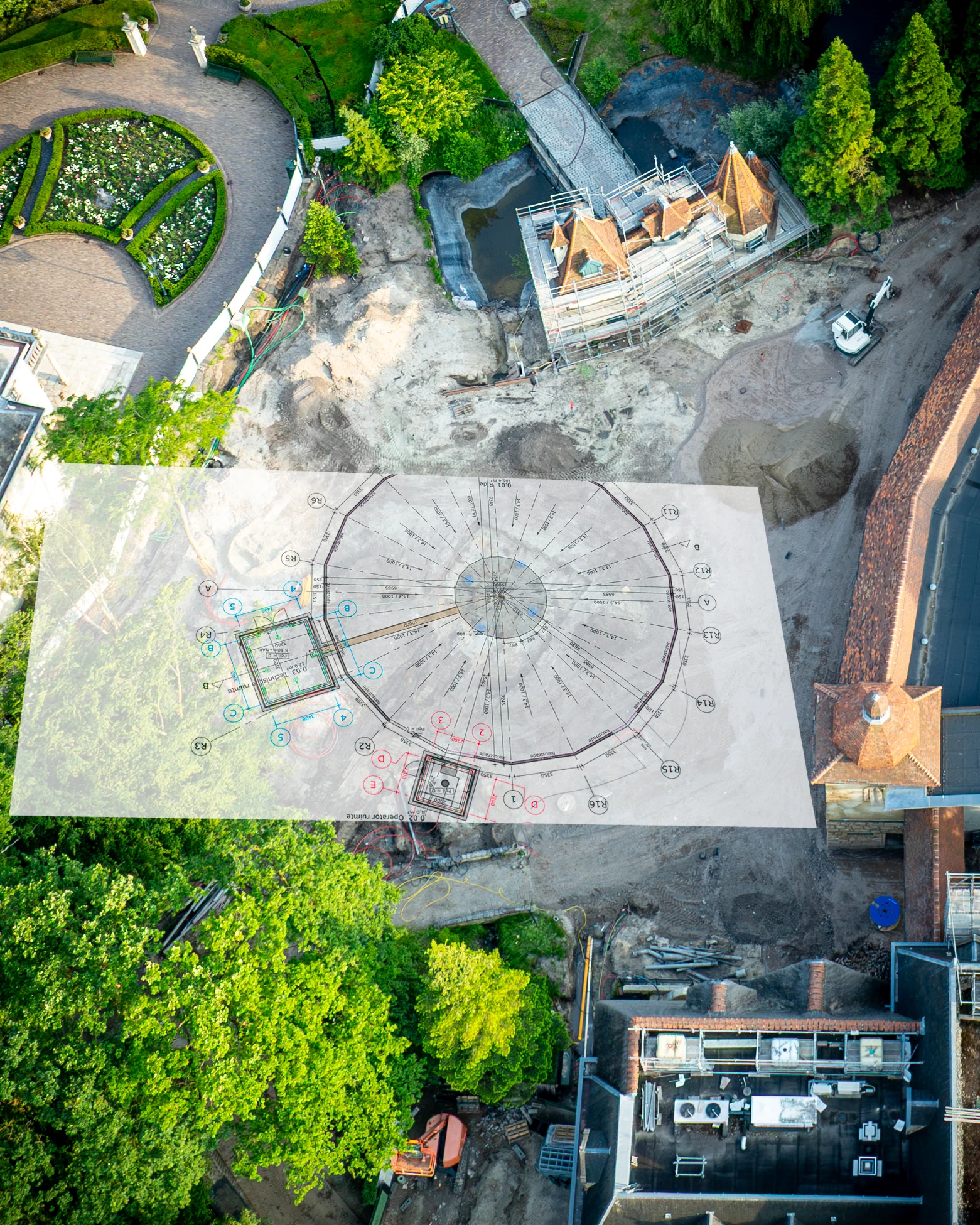 Bouwupdate Ravenring Ik heb er wat bouwtekeningen overheen gelegd voor het idee. #efteling #ravenring #bouwupdate #themeparks