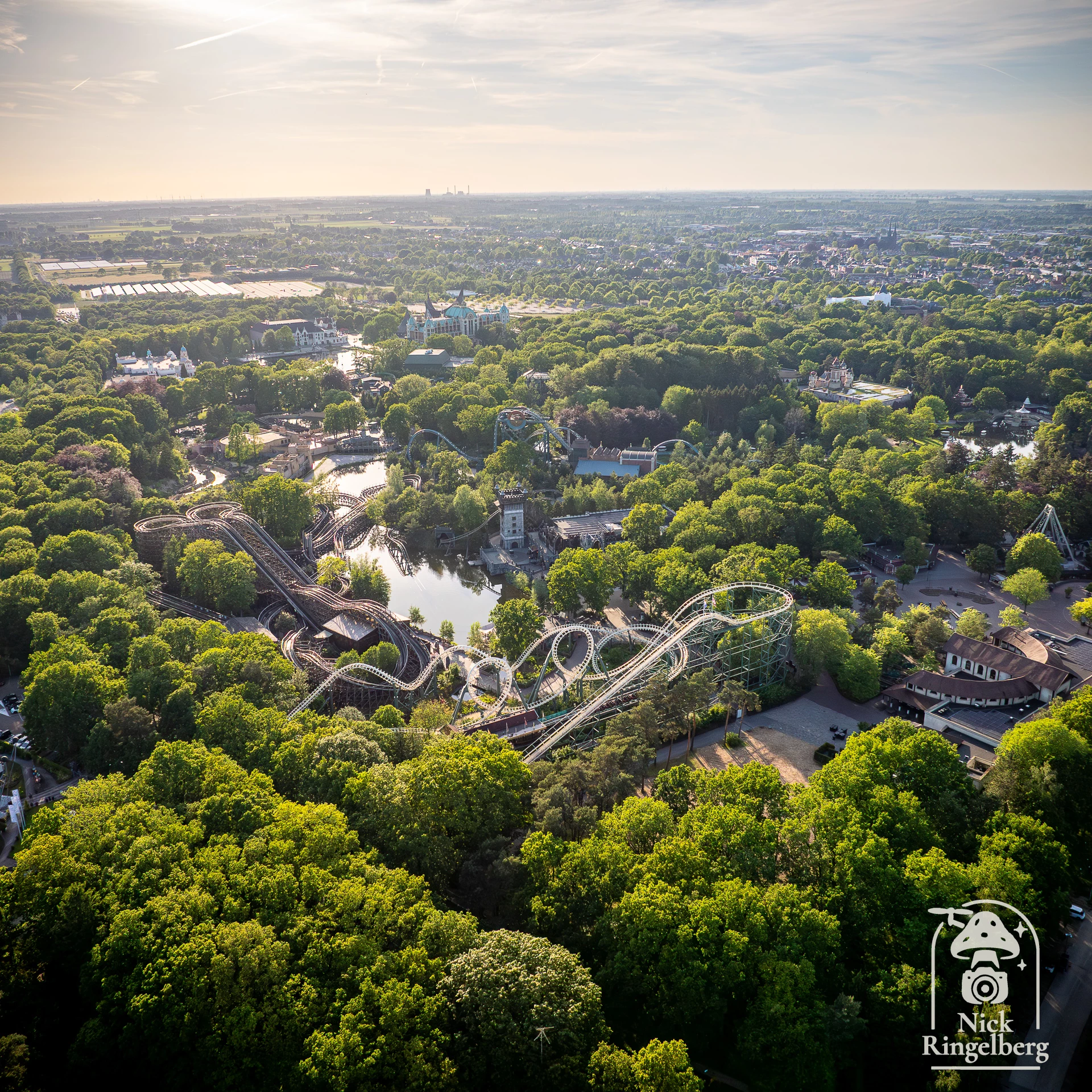 Rondje Efteling #efteling #themeparks #dronefotografie #pretpark #brabant