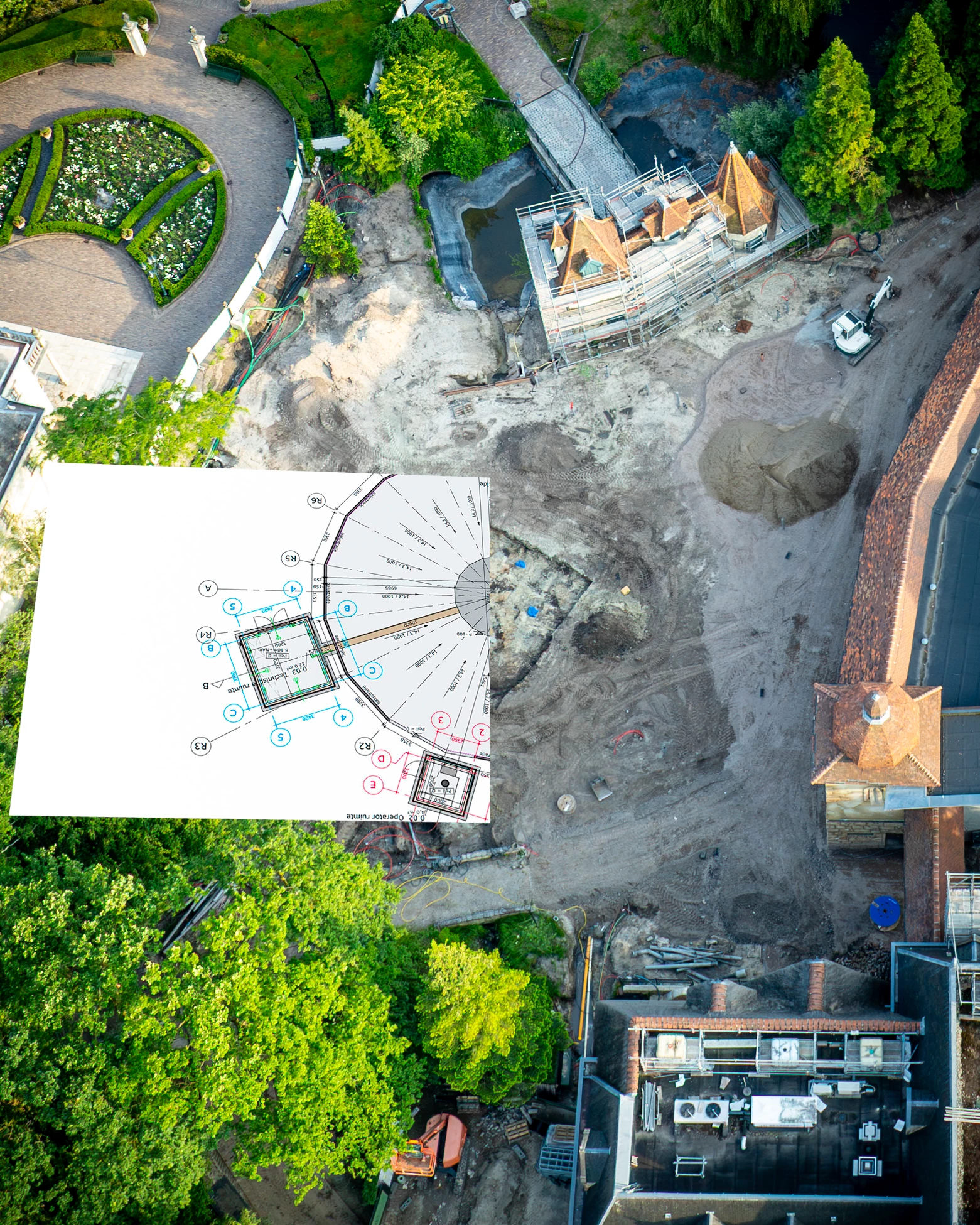 Bouwupdate Ravenring Ik heb er wat bouwtekeningen overheen gelegd voor het idee. #efteling #ravenring #bouwupdate #themeparks
