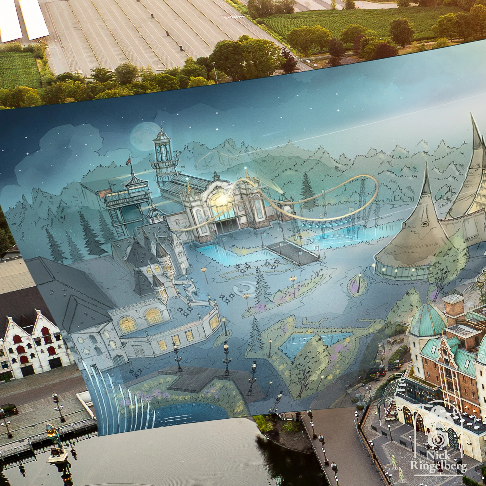 Missie Luminar ik heb een klein beetje lopen knippen en plakken om een idee te geven. Niet helemaal perfect, maar het gaat om het idee. #efteling #missieluminar #themeparks #luminar #bouwupdate