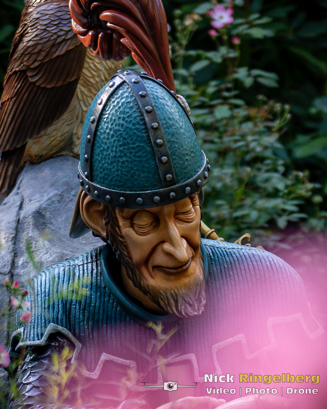 Doornroosje Detail foto wachter en uil