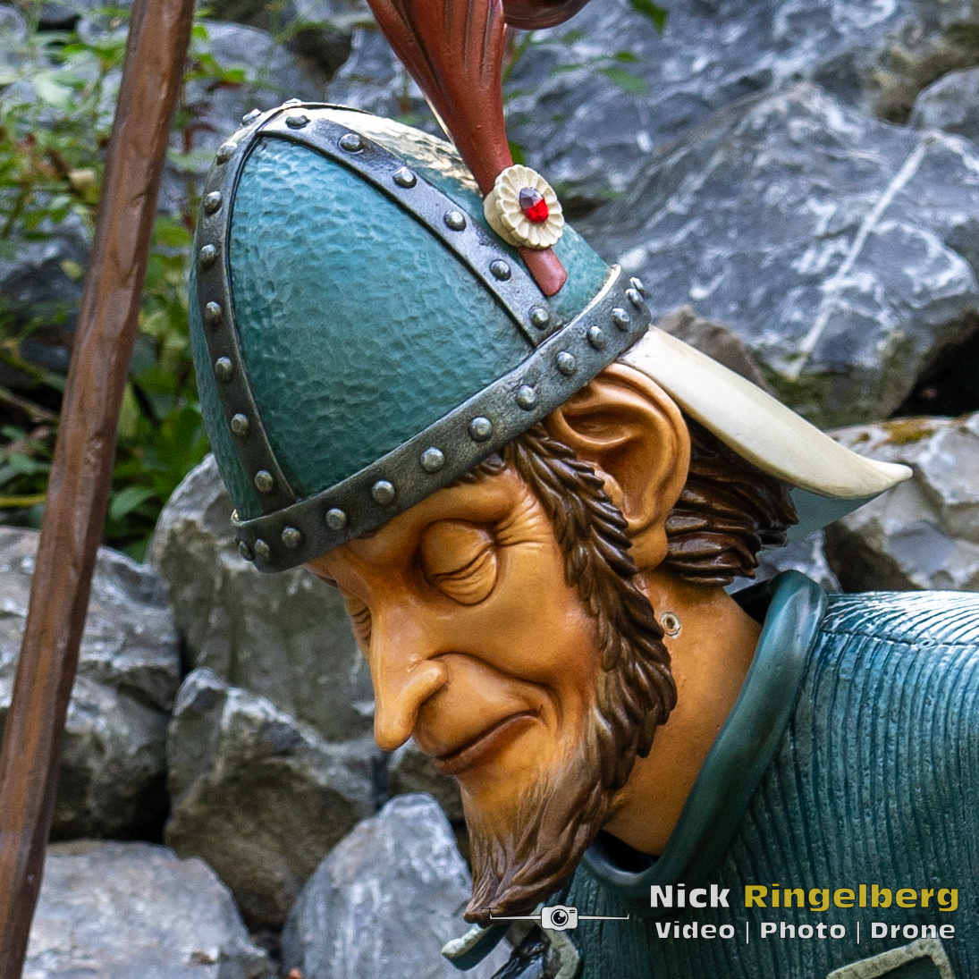 Doornroosje Detail foto wachter en uil