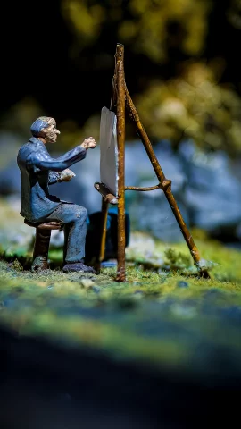 Anton Pieck in Diorama