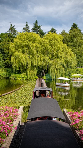 Stoomtrein over het water